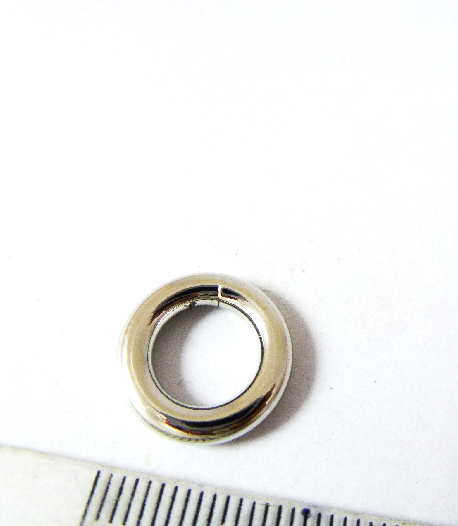 15mm銅鍍白K厚圓圈