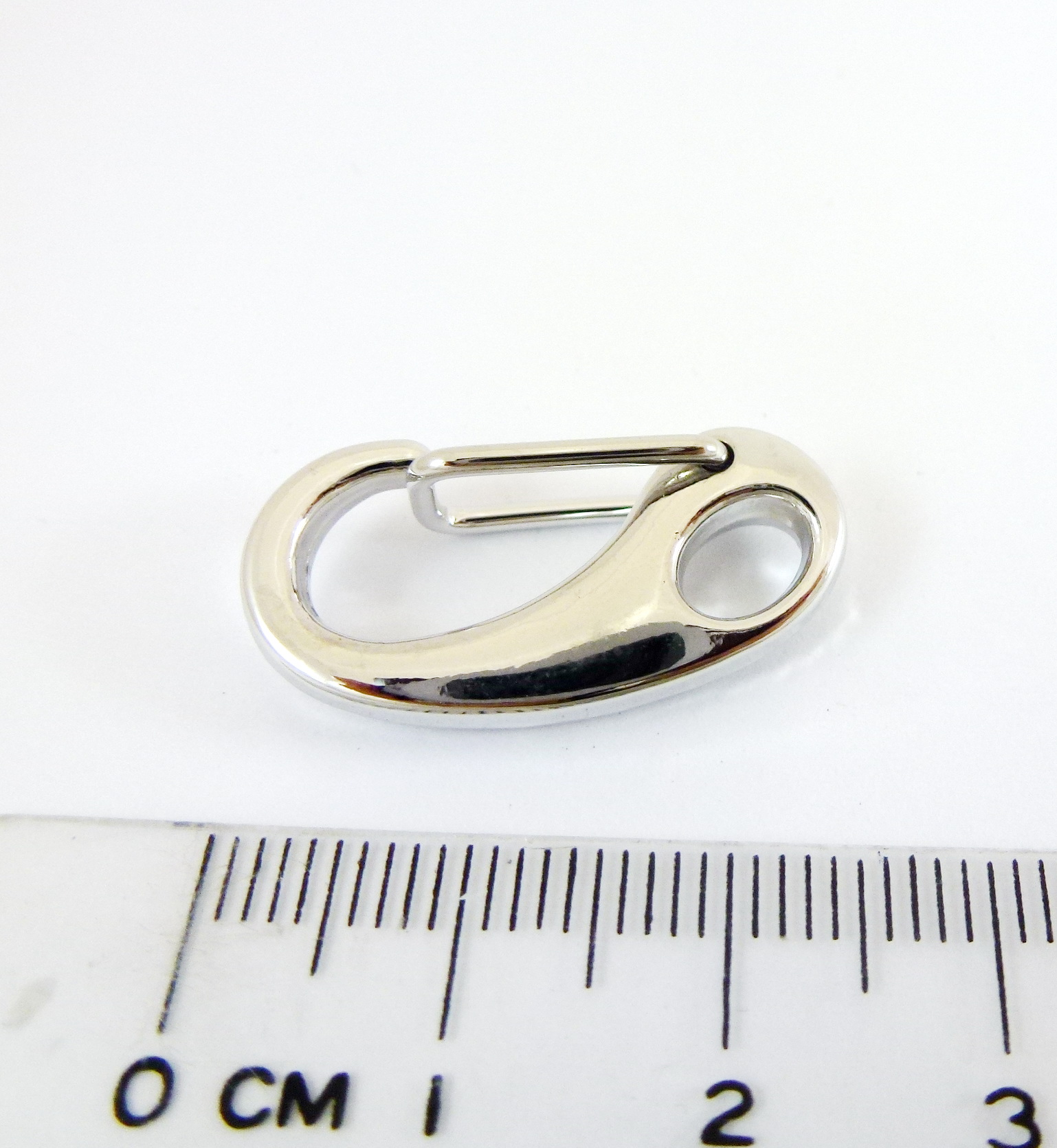 25mm銅鍍正白K色變形蟲鉤鑰匙圈