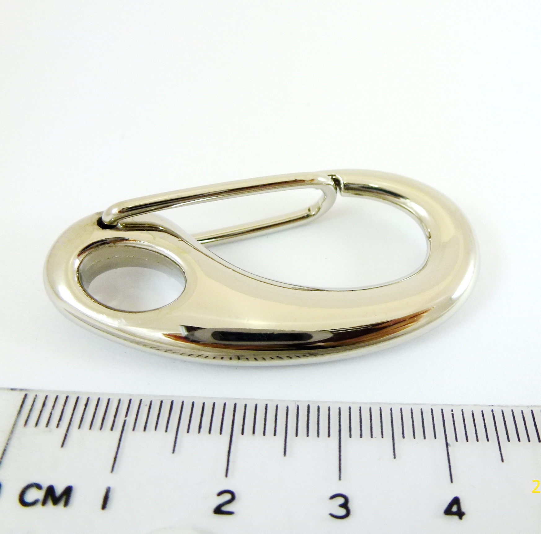 47mm銅鍍正白K色變形蟲鉤鑰匙圈