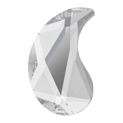 10X6mm佩斯利花紋X形-白色