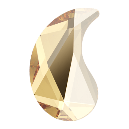 10X6mm佩斯利花紋X形-影子金