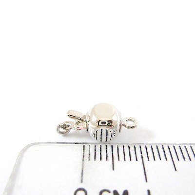 銅鍍厚白K色單孔正方形扣頭