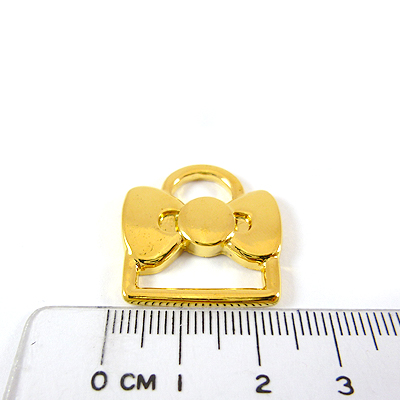 合金鍍金色蝴蝶結緞帶掛鉤