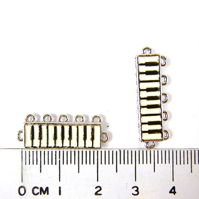 銅鍍正白K色七孔鋼琴鍵盤