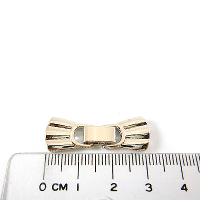 銅鍍無鎳厚白K色三孔流蘇形扣形