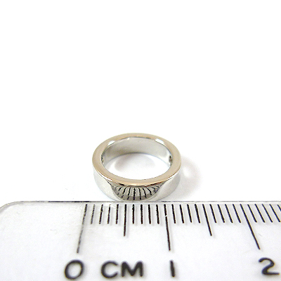 銅鍍正白K色雙孔圈(小)