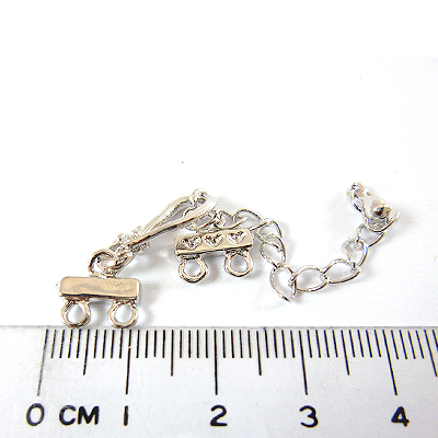 白K色雙孔鉤形調節鍊