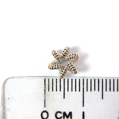 銅鍍銀色彈簧星星