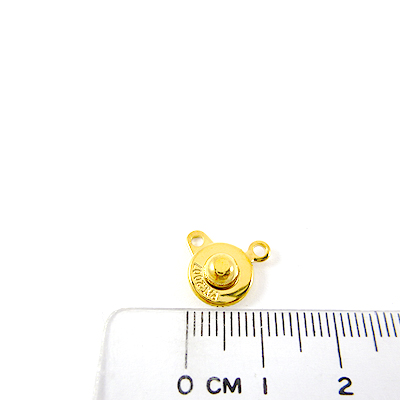 銅鍍金色單孔日製壓扣