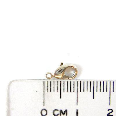 銅鍍正白K色問字鉤-9mm