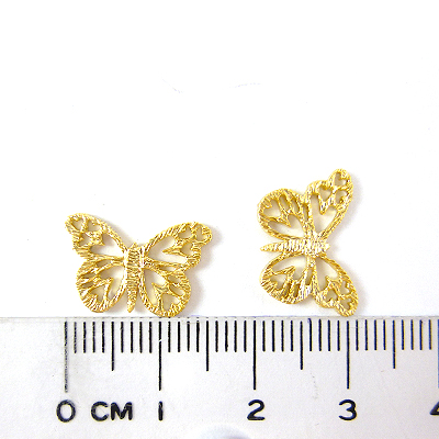 銅鍍霧金色鏤空蝴蝶