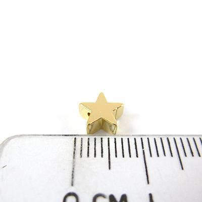 銅鍍金色橫洞星星