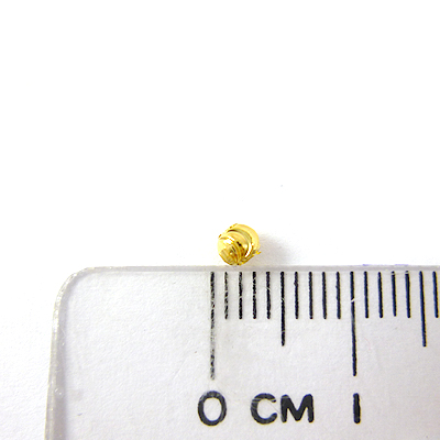 銅鍍金色鐳射雕刻圓球-3mm