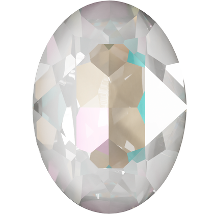 18X13mm尖底橢圓-淺灰閃彩