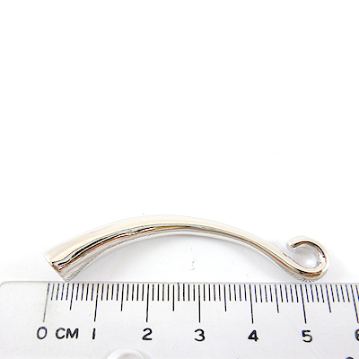 銅鍍正白K色鵝頸皮繩扣頭