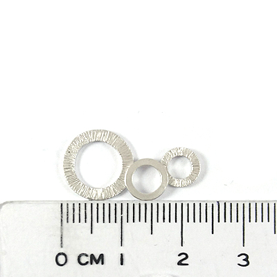 銅鍍霧銀色三圓組合