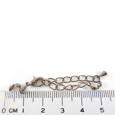 銅鍍黑金色問字鉤+螞蟻調節鍊