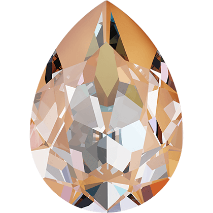 14X10MM尖底水滴-蜜桃閃彩