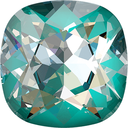 10MM四方形-湖藍閃彩