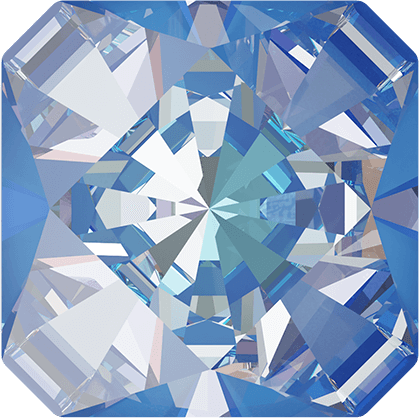 14mm萬花筒方形-海洋藍閃彩