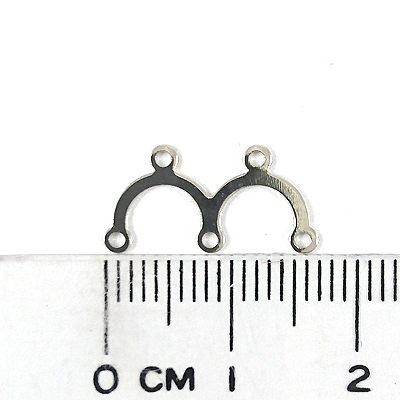 銅鍍正白K色五孔3字