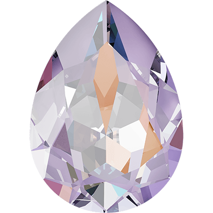 14X10MM尖底水滴-薰衣草紫閃彩