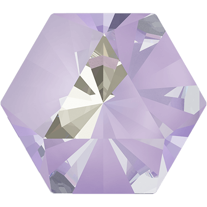 6X6.9mm萬花筒六邊形-薰衣草紫閃彩
