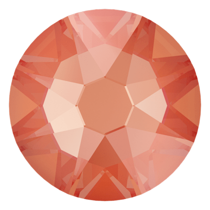 SS12(3mm)圓形平底鑽-橙色蓄光閃彩