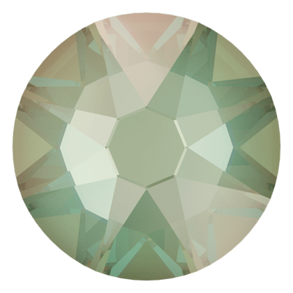 SS12(3mm)圓形平底鑽-絲光綠閃彩