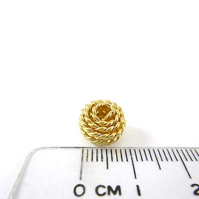 銅鍍霧金色鳥巢-10mm