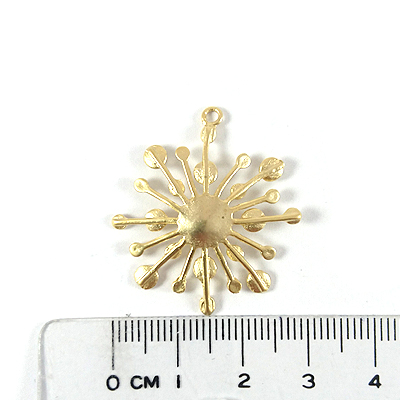 銅鍍霧金色單孔放射狀圓形