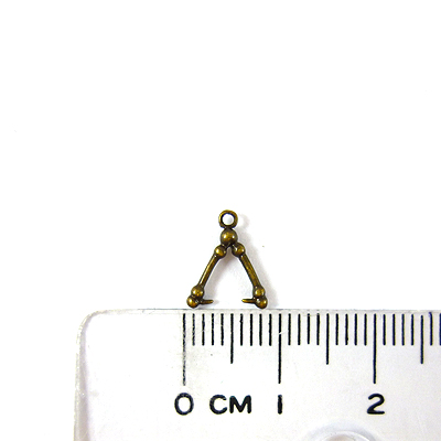 青古銅色竹節夾頭