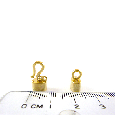 銅鍍霧金色單孔橢圓形扣頭