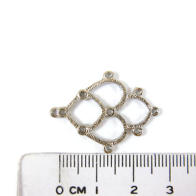 銅鍍正白K色六孔窗花形