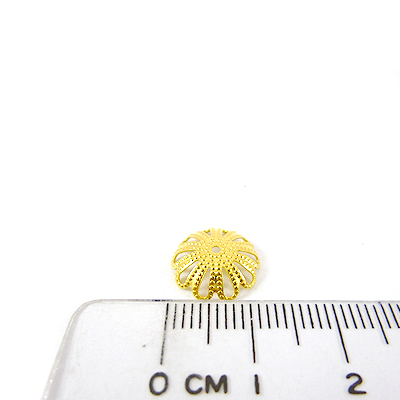 金色點紋菊花花帽