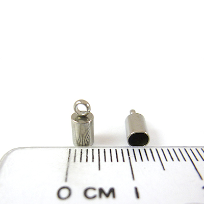 不銹鋼單孔皮繩頭-3.2mm