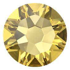 SS12(3mm)圓形平底鑽-煥新演繹深黃色