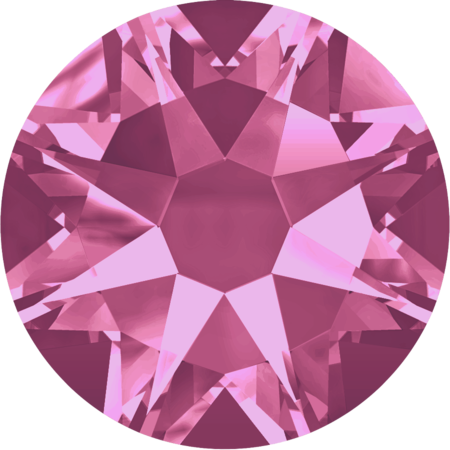 SS34(7mm)圓形平底鑽-深粉紅