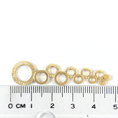 銅鍍霧金色長條狀圓型組合