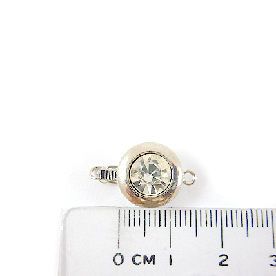 銅鍍正白K色單孔單鑽扣頭