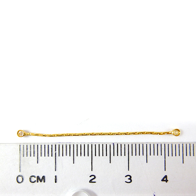 金色雙孔扁鍊-40mm