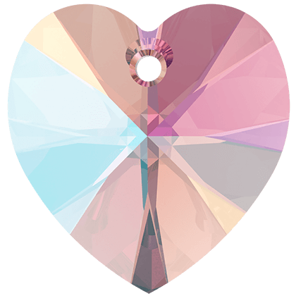 18×17.5mm桃心-閃爍淺紫