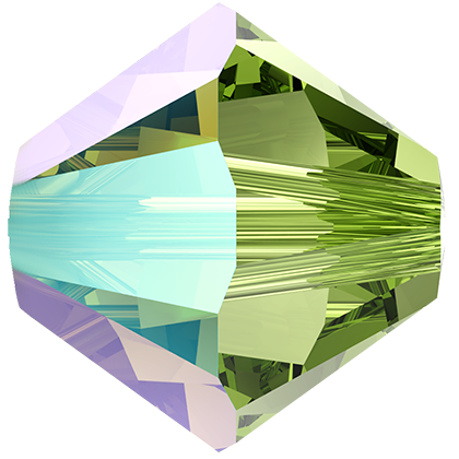 4mm角珠-閃爍果綠