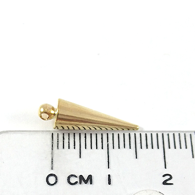 銅鍍金色單孔圓錐