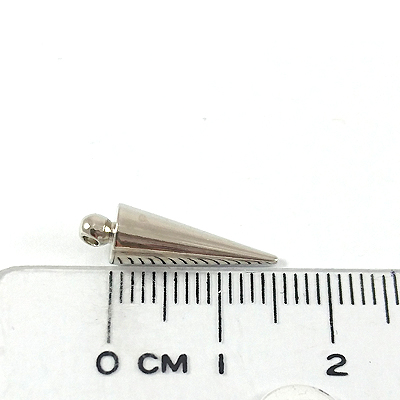 銅鍍正白K色單孔圓錐