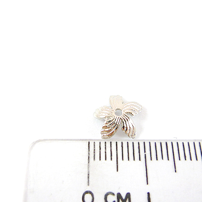 銅鍍正白K色條紋風車花帽