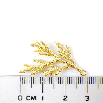 銅鍍霧金色單孔松枝