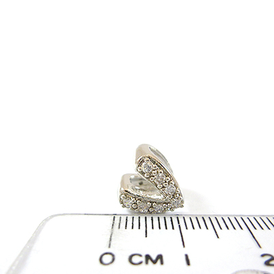 銅鍍正白K色V字鑲鑽夾頭