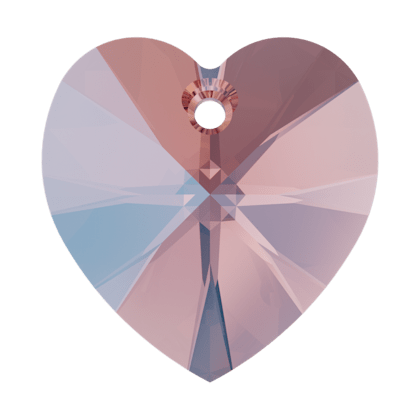 10.3×10mm桃心-閃爍玫瑰桃