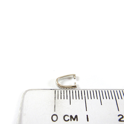 銅鍍正白K色倒U形夾頭